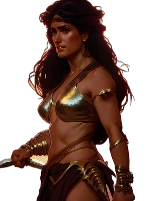 fantasy art, concept art, comic book art, photorealistic transparent PNG cut-out
