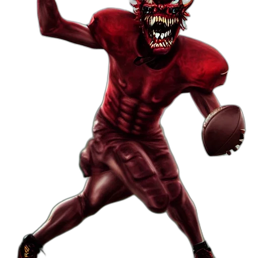 creature, concept art, 3d render, demons, play, football, artstation transparent PNG cut-out