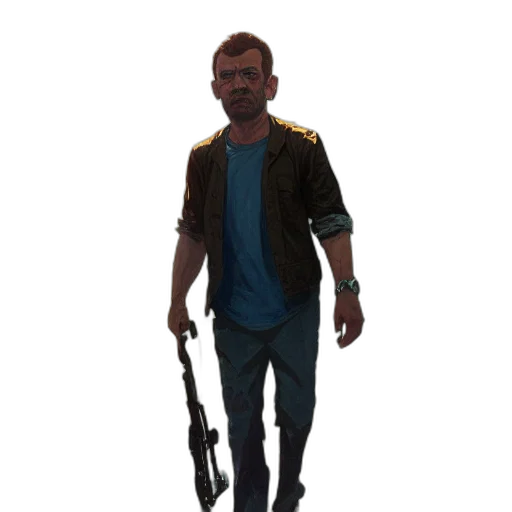 staff, weapon, jacket, creature, concept art, 3d render, pixel art, photorealistic transparent PNG cut-out