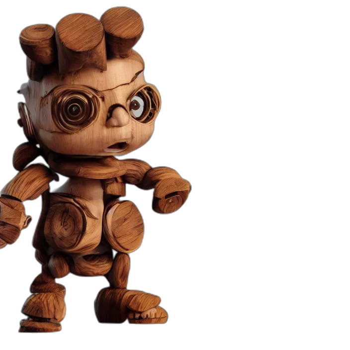 robot, creature, 3d render, concept art transparent PNG cut-out