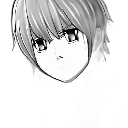 face, mask, staff, hair, anime, cartoon, photorealistic, pencil sketch transparent PNG cut-out