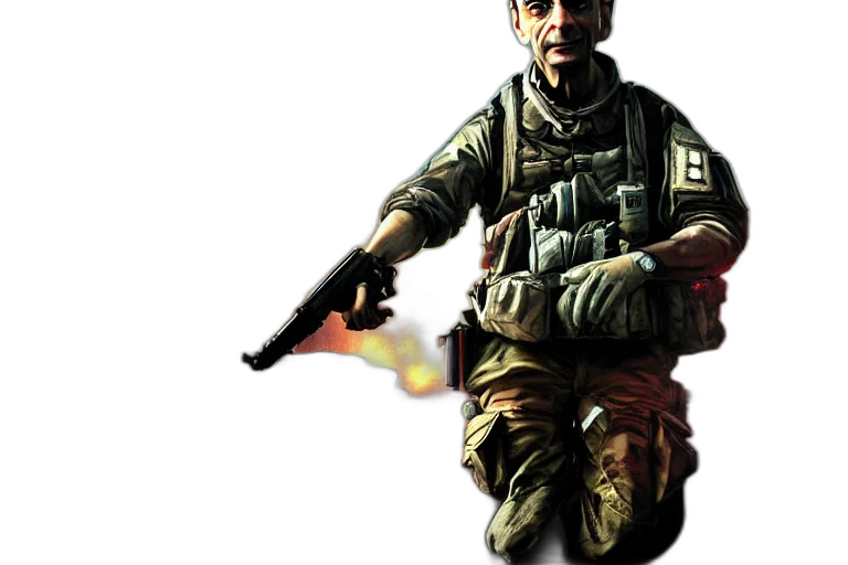 weapon, jacket, staff, concept art transparent PNG cut-out