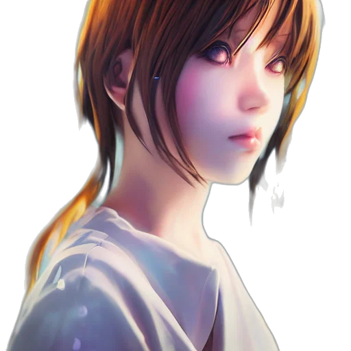 face, robot, staff, photorealistic transparent PNG cut-out