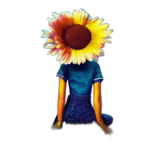 flower, dress, crown, mask transparent PNG cut-out