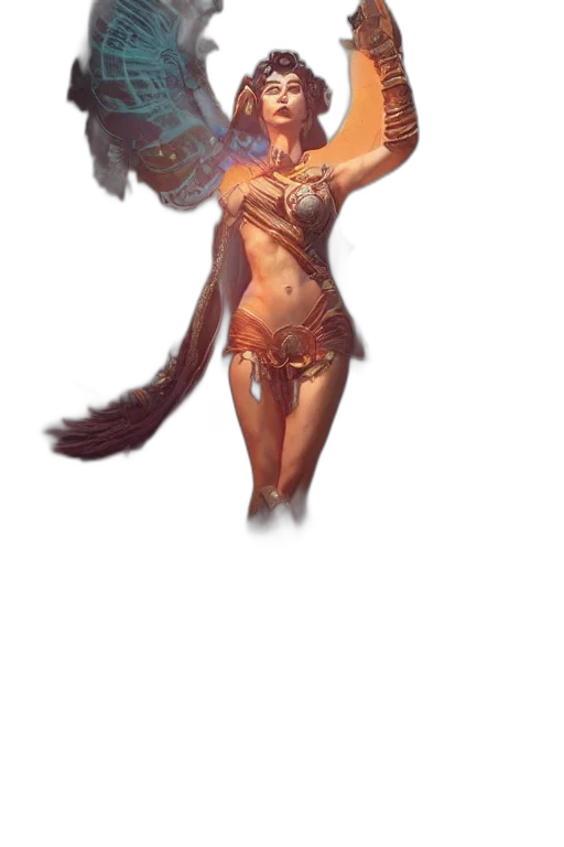staff, dragon, fantasy art, concept art transparent PNG cut-out