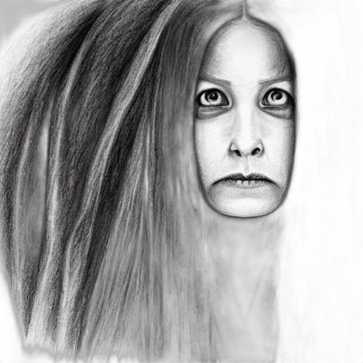 hair, face, mask, creature transparent PNG cut-out