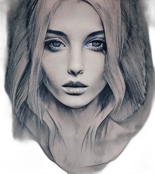 face, mask, hair, jewelry transparent PNG cut-out