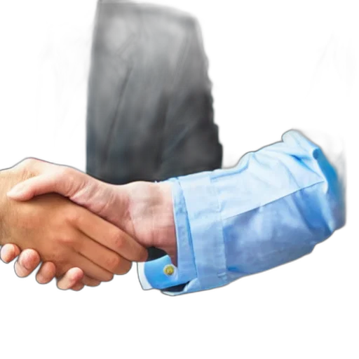 staff, lawyer, man, shaking transparent PNG cut-out