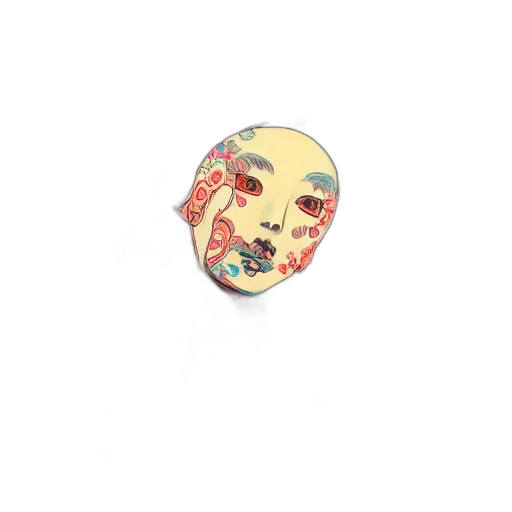 mask, face, jewelry, hat, 3d render, photorealistic, cartoon, anime transparent PNG cut-out