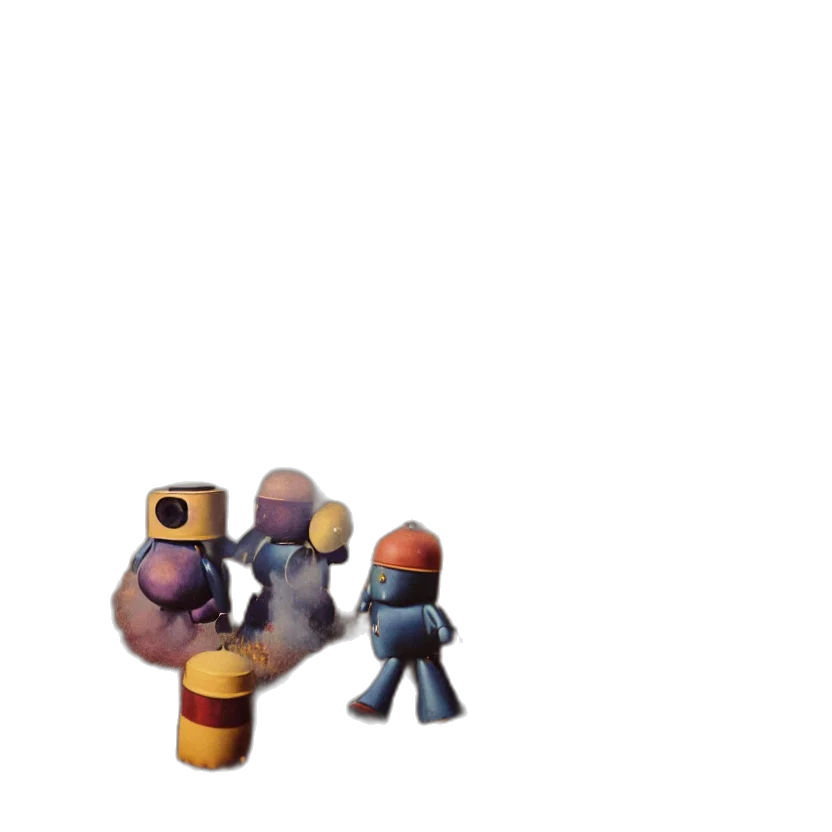 robot, staff, weapon, bottle transparent PNG cut-out