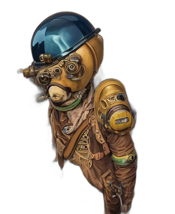 mask, robot, concept art, fantasy art transparent PNG cut-out