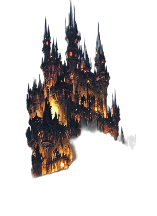 crown, building, dragon, mask transparent PNG cut-out