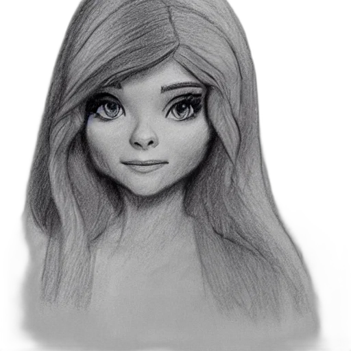 face, dress, mask, hair, pencil sketch, photorealistic, cartoon, fantasy art transparent PNG cut-out