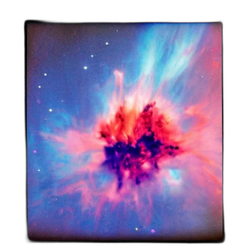 flower, jacket, umbrella, dress, outer space, nebula, polaroid, ømolten transparent PNG cut-out