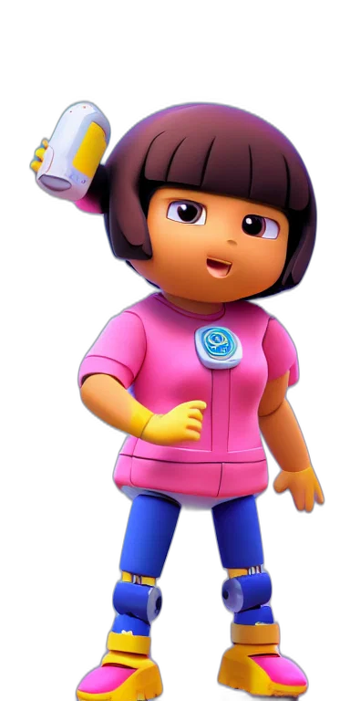jacket, staff, face, robot transparent PNG cut-out