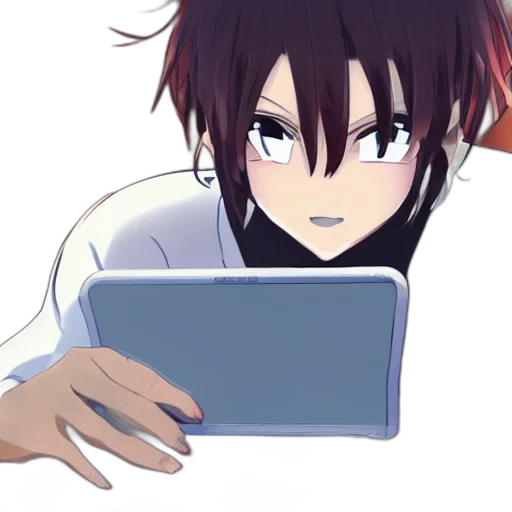 staff, face, robot, anime transparent PNG cut-out