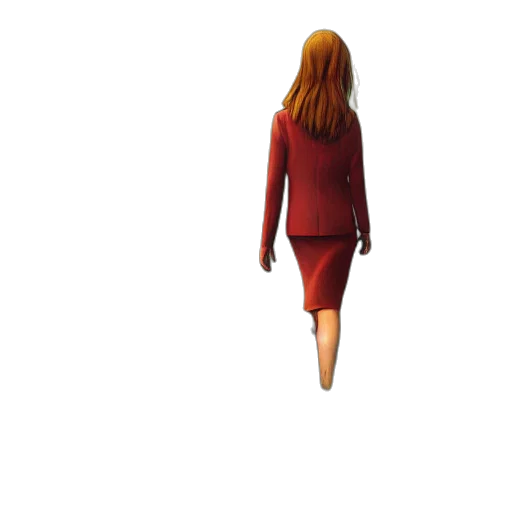 dress, jacket, hair, robot transparent PNG cut-out