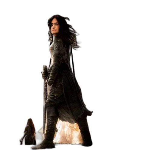 jacket, dress, sword, weapon transparent PNG cut-out