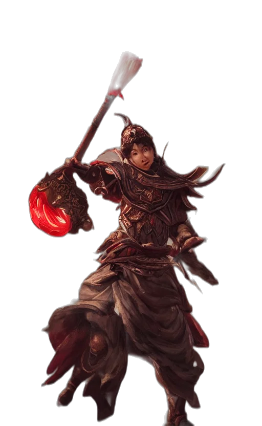 staff, sword, weapon, concept art, fantasy art, photorealistic, pixel art, red transparent PNG cut-out