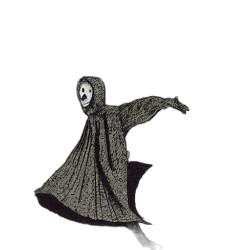 mask, creature, dress, staff transparent PNG cut-out