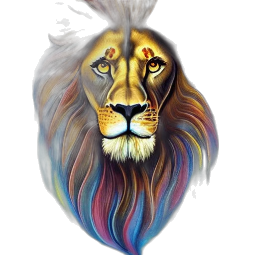crown, animal, hair, jewelry, watercolor, fantasy art, photorealistic, oil painting transparent PNG cut-out