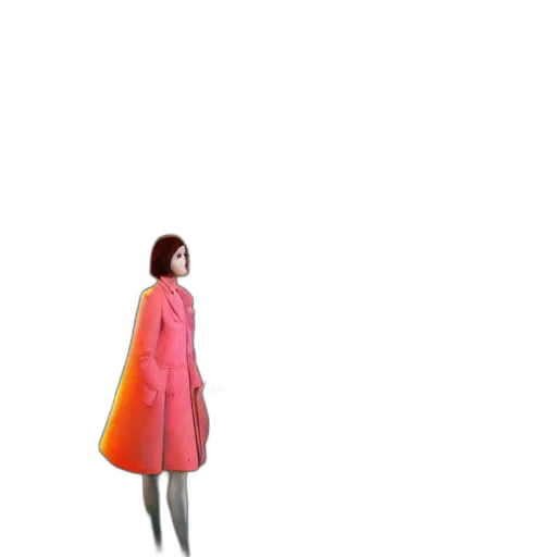 dress, jacket, robot, creature, 3d render, concept art, pixel art, vaporwave transparent PNG cut-out