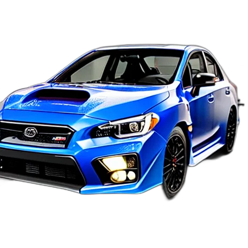car, 3d render, photorealistic, wrx transparent PNG cut-out