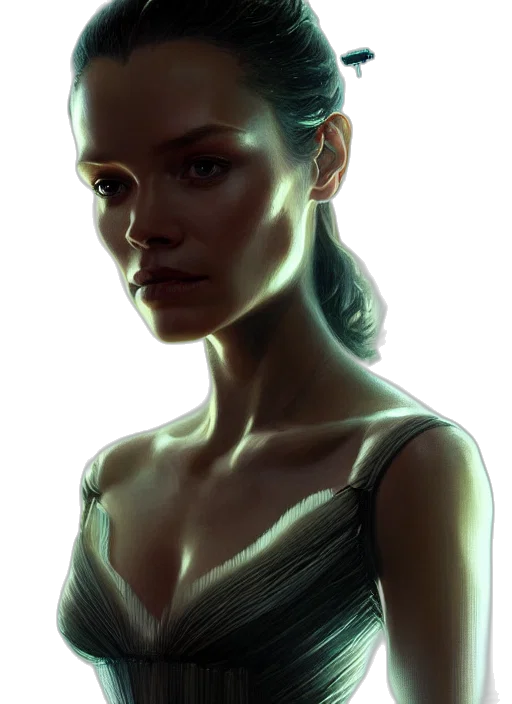 face, dress, jewelry, crown, fantasy art, photorealistic, concept art, comic book art transparent PNG cut-out