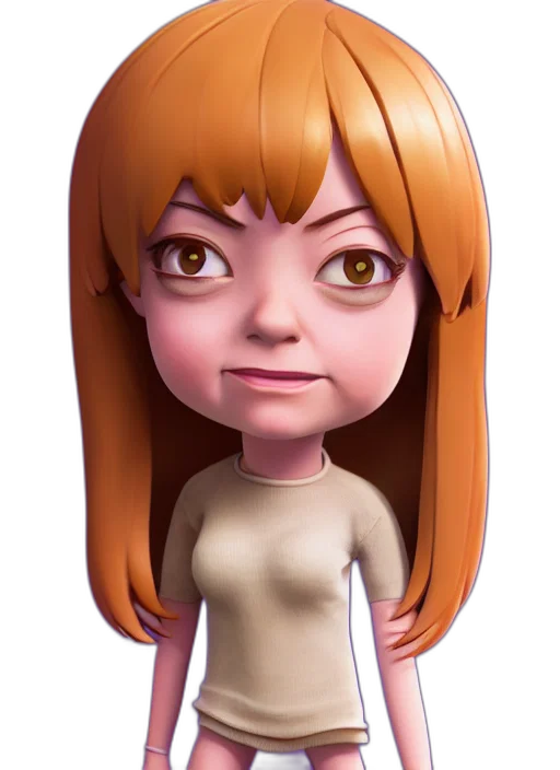 staff, face, robot, 3d render transparent PNG cut-out