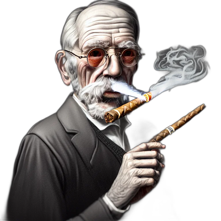 staff, face, concept art, fantasy art, photorealistic, cartoon, fire, intricately transparent PNG cut-out