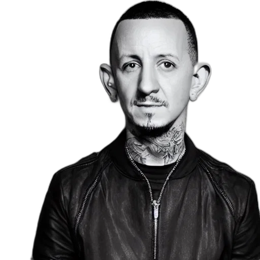 jacket, face, animal, cartoon, photorealistic, photograph, chester, bennington transparent PNG cut-out
