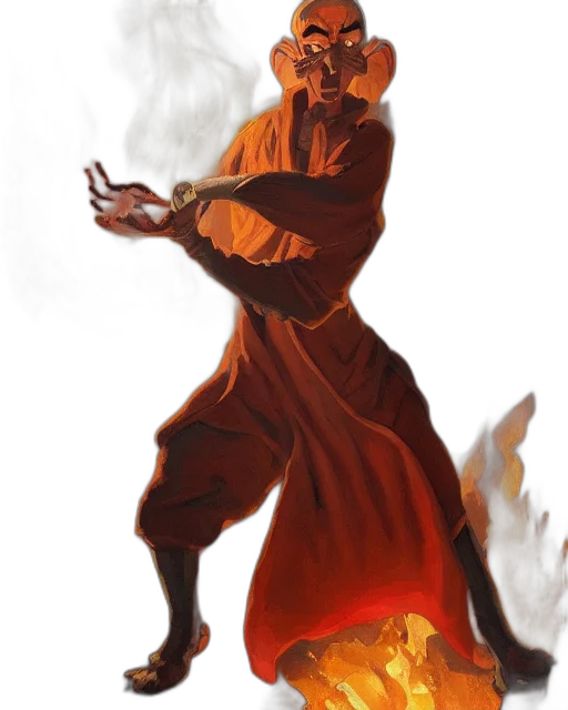 staff, dragon, concept art, fantasy art, comic book art, photorealistic, fire, red transparent PNG cut-out