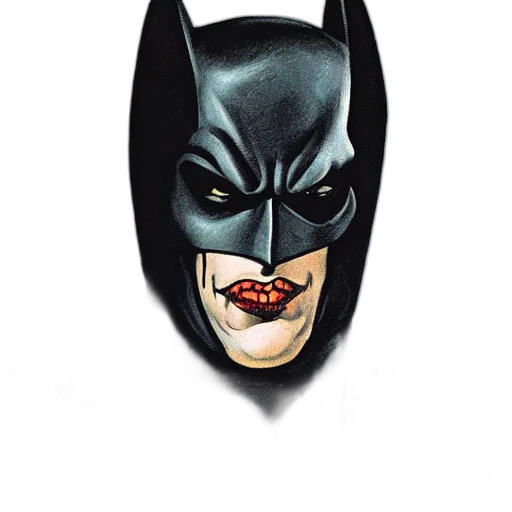mask, face, comic book art, photorealistic, concept art, cartoon, tim, burton transparent PNG cut-out