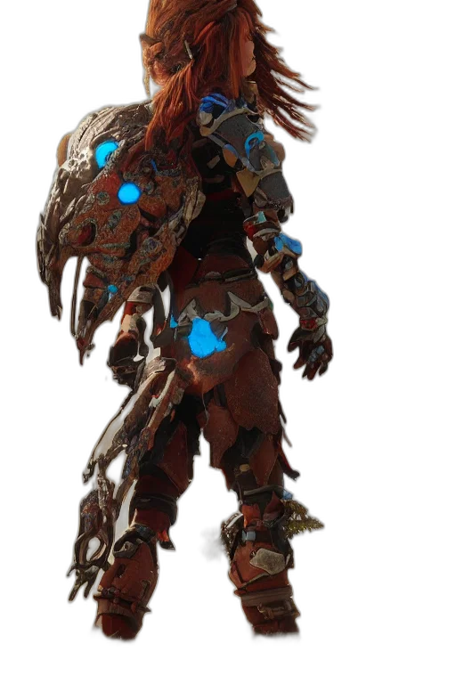 robot, weapon, staff, dragon, concept art, fantasy art, 3d render, cyberpunk transparent PNG cut-out