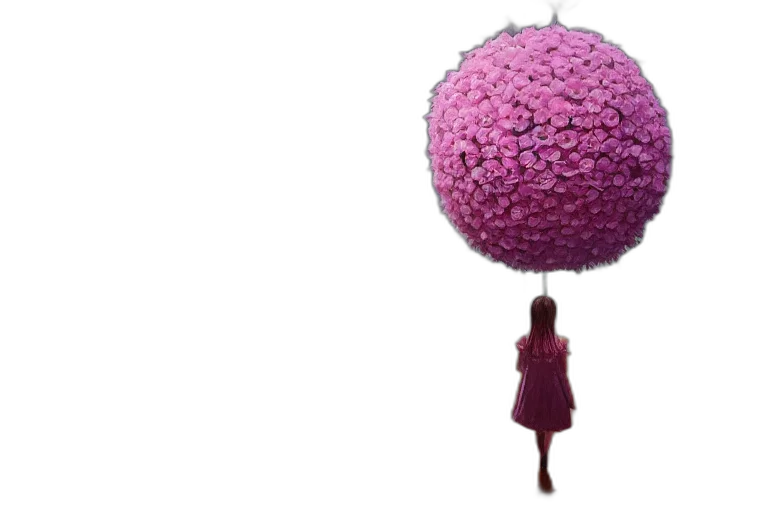 umbrella, dress, flower, tree transparent PNG cut-out