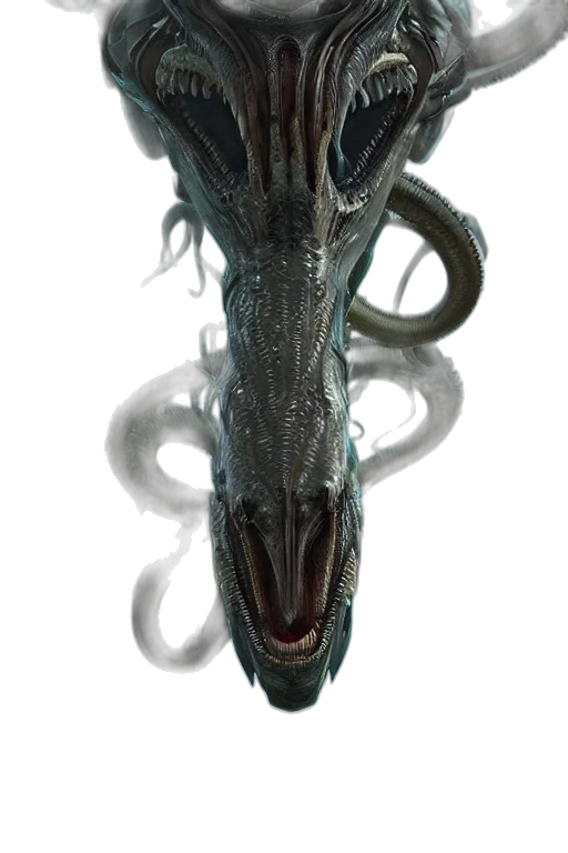 dragon, creature, mask, animal, 3d render, concept art, fantasy art, photorealistic transparent PNG cut-out