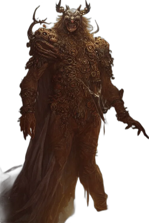 creature, staff, face, mask transparent PNG cut-out
