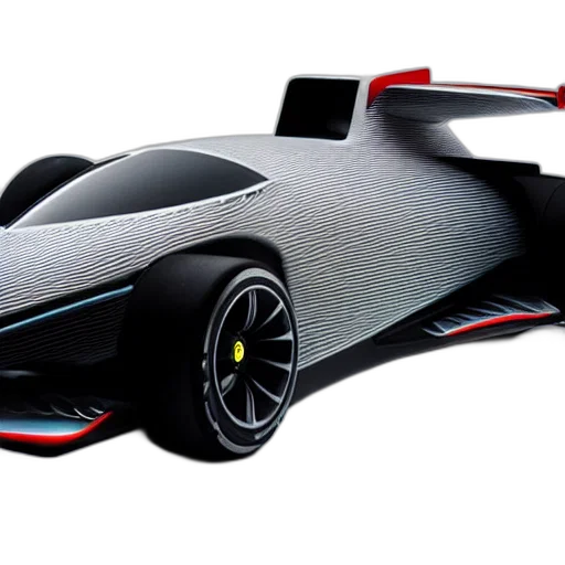 car, 3d render, concept art, ferrari transparent PNG cut-out