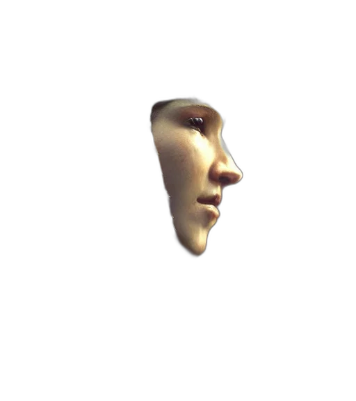 mask, face, crown, hat, 3d render, photorealistic, concept art, vaporwave transparent PNG cut-out