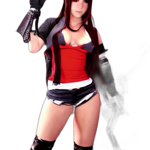 staff, weapon, 3d render, concept art, photorealistic, fantasy art, red, tifa transparent PNG cut-out