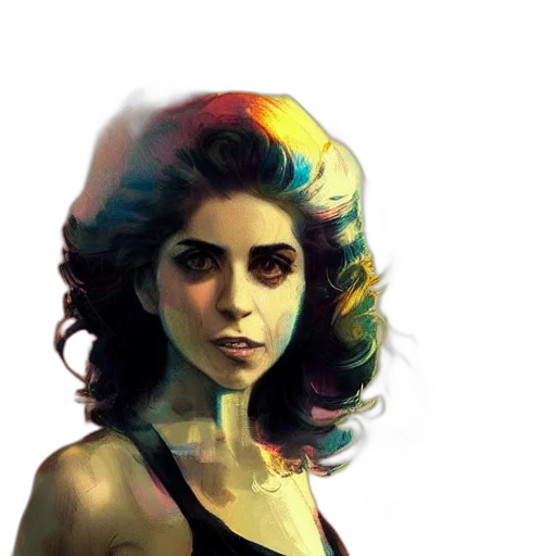 face, hair, crown, concept art transparent PNG cut-out