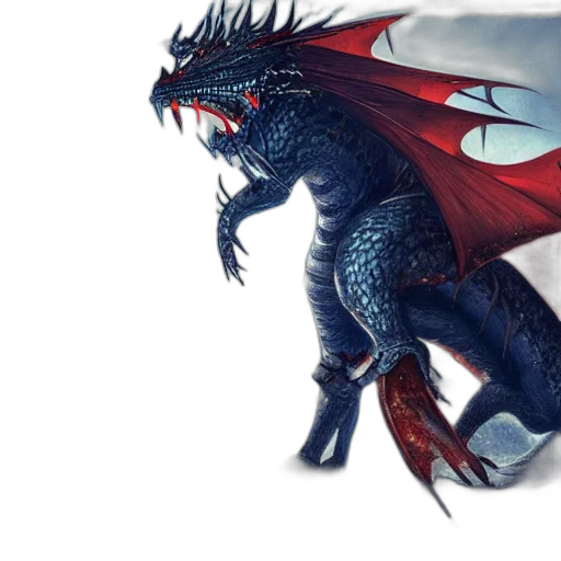 dragon, creature, concept art, fantasy art transparent PNG cut-out