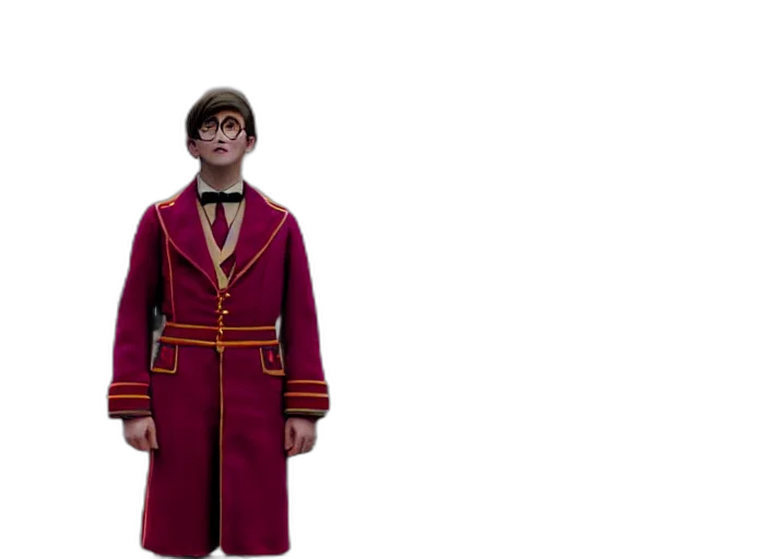 jacket, staff, concept art, 3d render transparent PNG cut-out