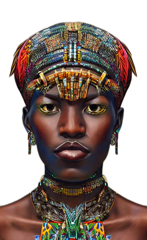 face, jewelry, crown, mask, photorealistic, concept art, fantasy art, oil painting transparent PNG cut-out