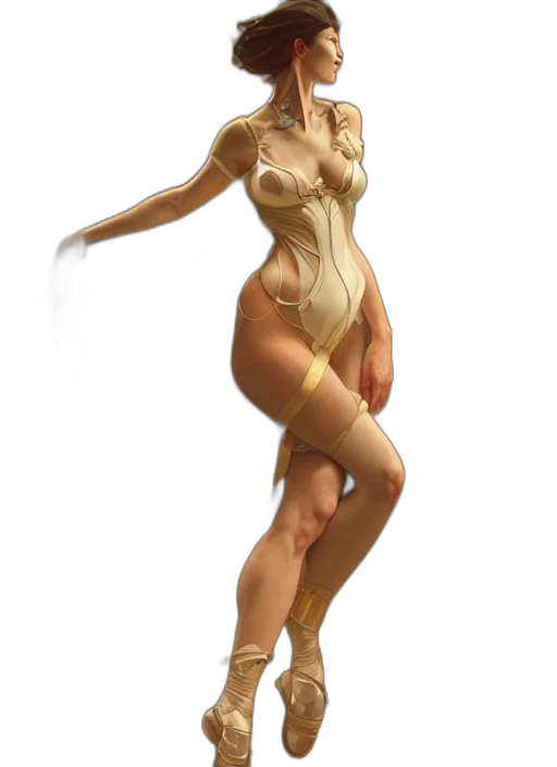 dress, concept art, fantasy art, 3d render transparent PNG cut-out