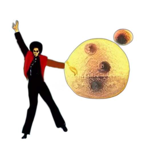 concept art, pixel art, outer space, michael, jackson, dancing, space, asteroids transparent PNG cut-out