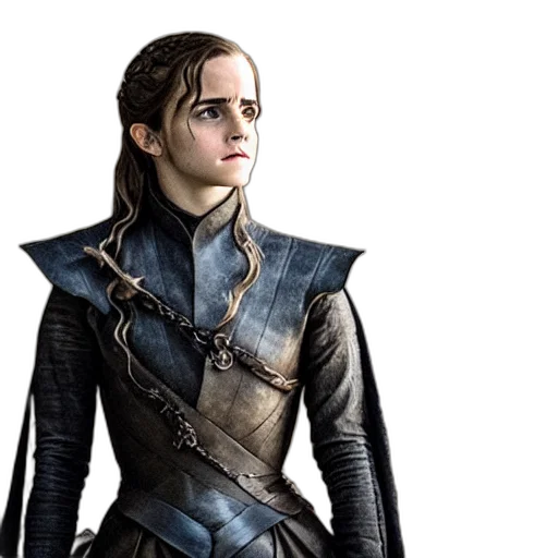 concept art, fantasy art, photorealistic, comic book art, still, emma, watson, game transparent PNG cut-out