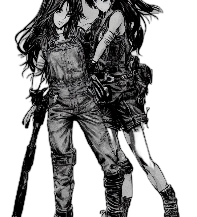 weapon, jacket, sword, cyberpunk, comic book art, concept art, fantasy art, fire transparent PNG cut-out