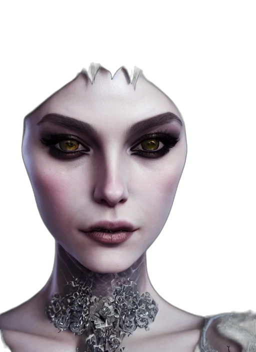 mask, face, creature, crown, fantasy art, concept art, 3d render, photorealistic transparent PNG cut-out
