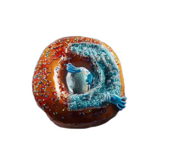 food, crown, dragon, jewelry, 3d render, vaporwave, photorealistic, blue transparent PNG cut-out